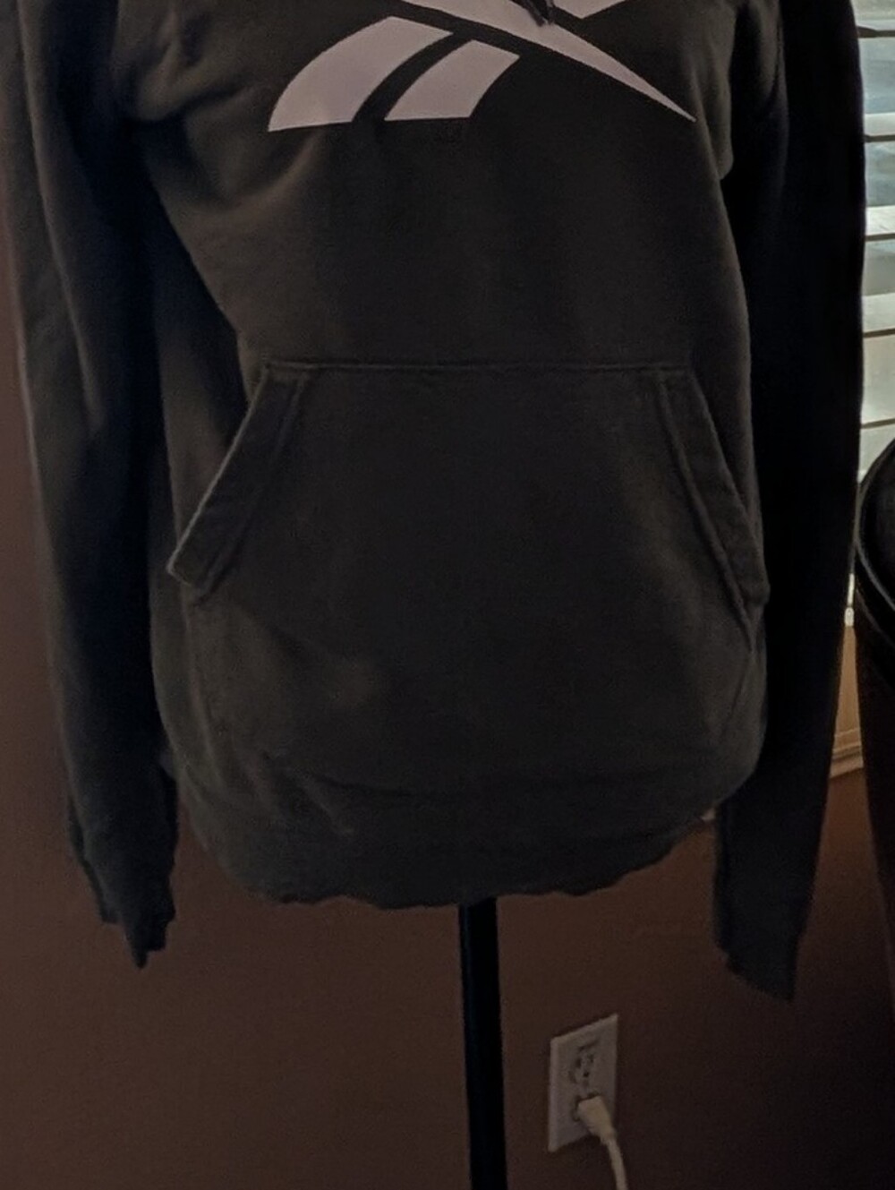 Reebok Green  Scoop-Neck Pullover with White Logo